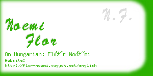 noemi flor business card